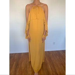 Mustard yellow maxi dress
